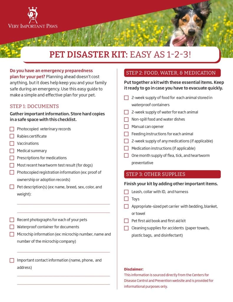 Pet Disaster KIT